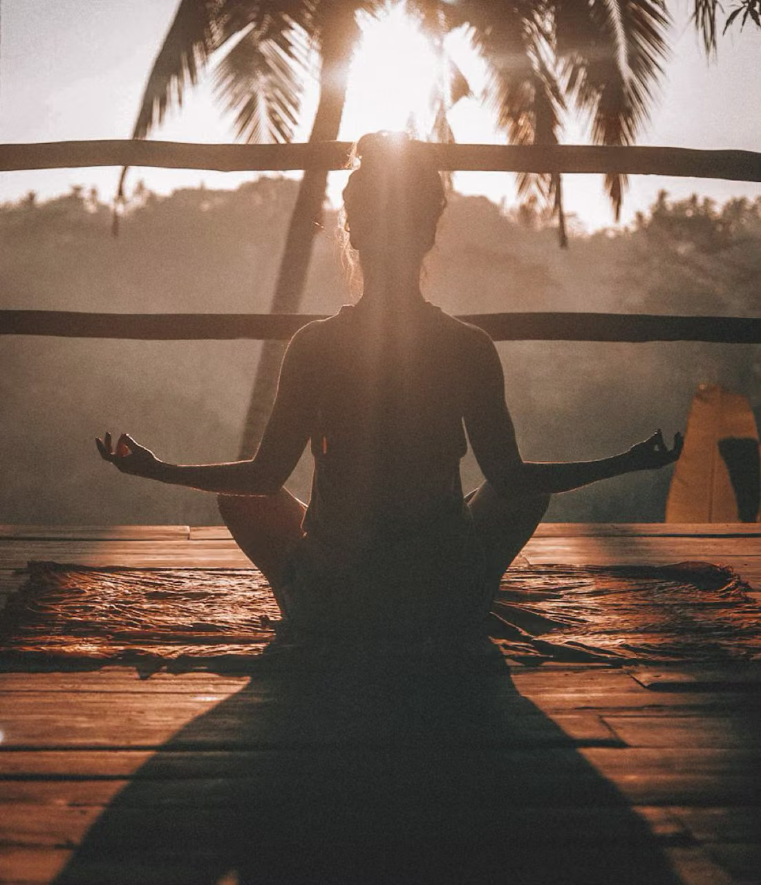 Morning Meditation by Ocean